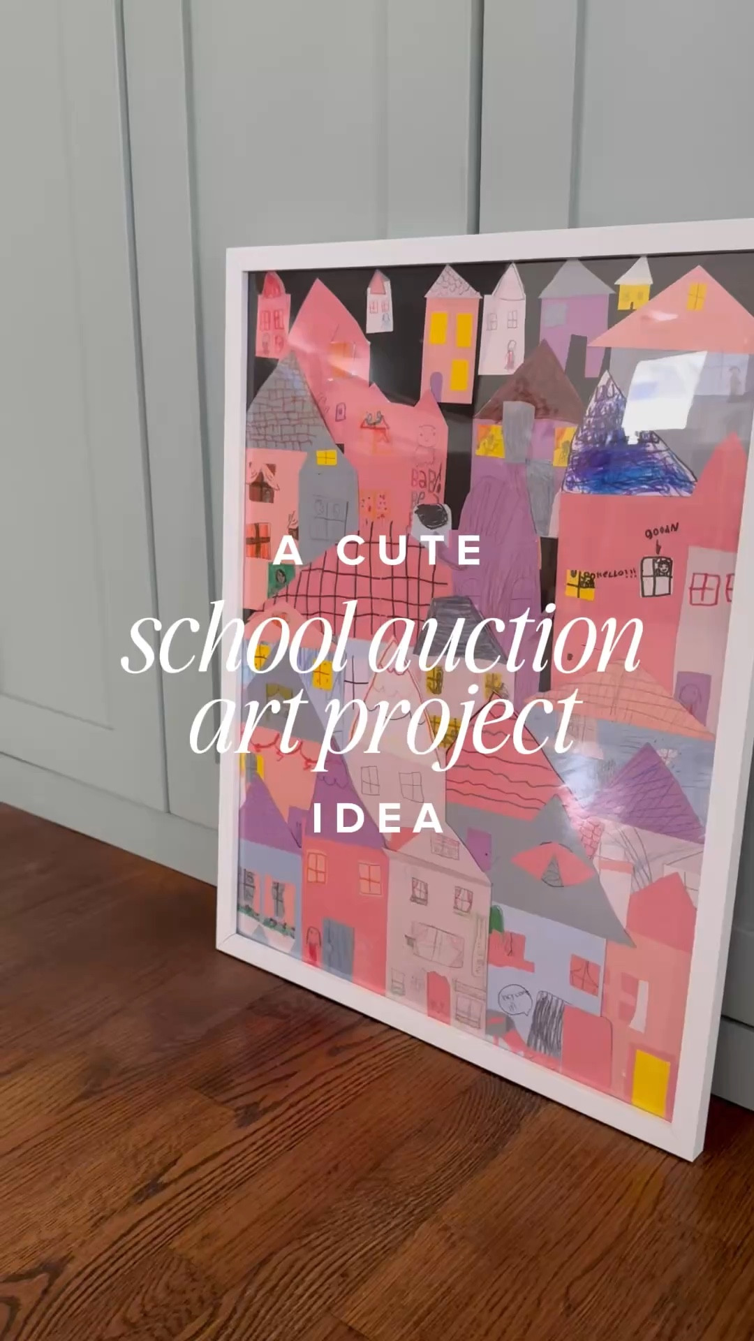 a very cute simple idea for school auction or classroom collaborative art! 

#LTKmomlife #LTKKids