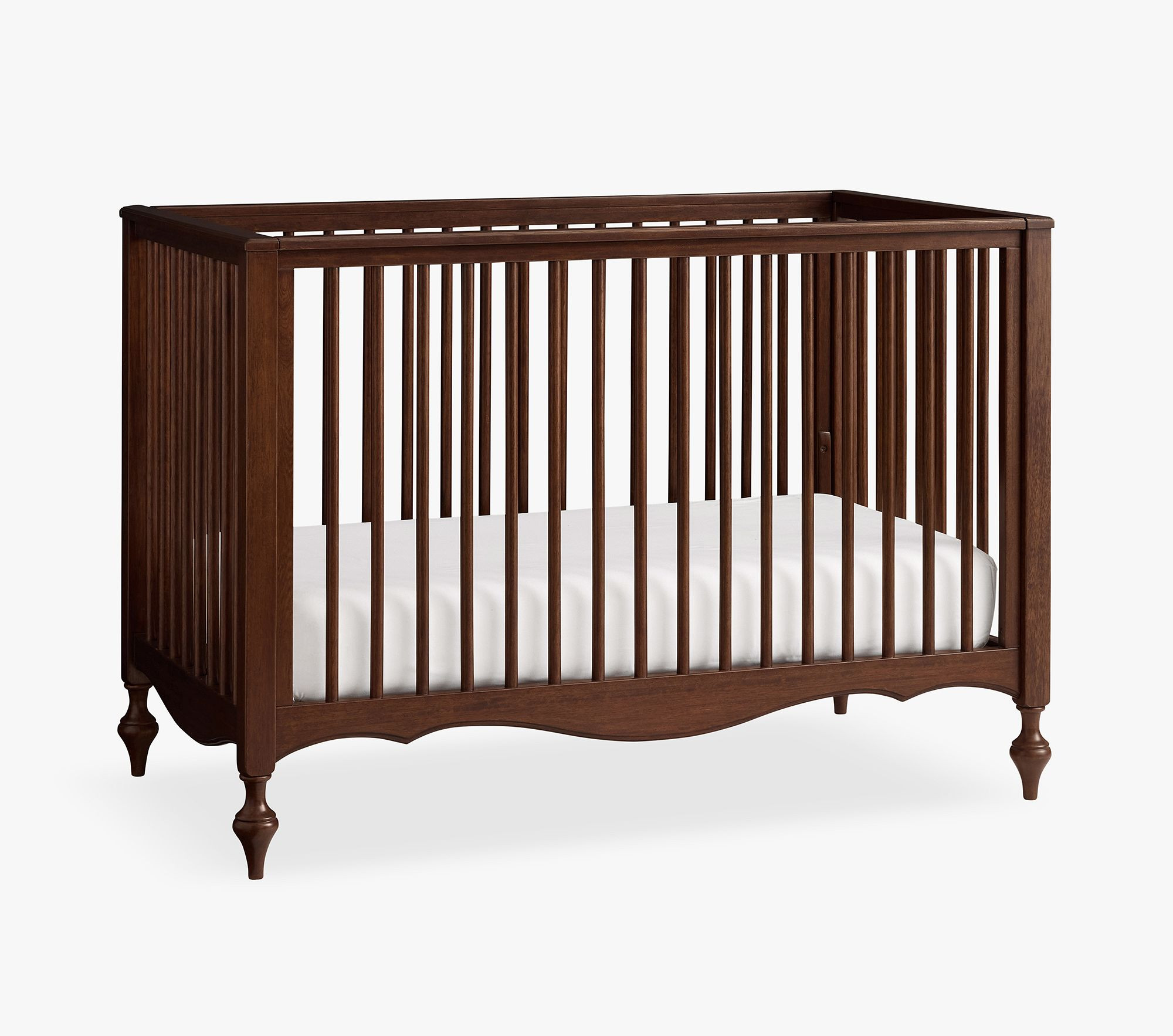 Chris Loves Julia Louis Convertible Crib, Heritage Walnut, UPS Delivery | Pottery Barn Kids
