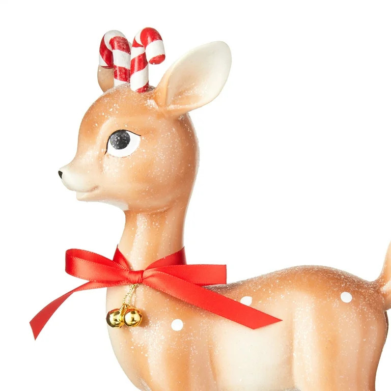 Holiday Time Christmas Candy Cane Standing Deer | Walmart (US)