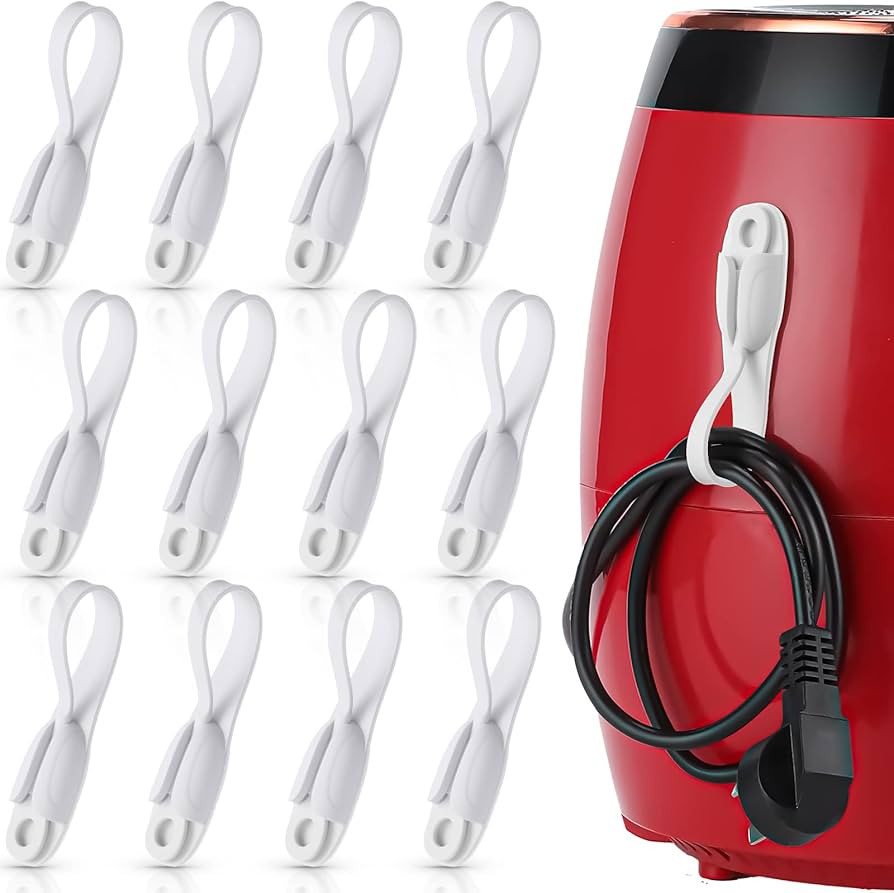 12 Pcs Cord Bundlers Cord Organizer for Appliances, Self Adhesive Kitchen Appliance Cord Wrapper ... | Amazon (US)