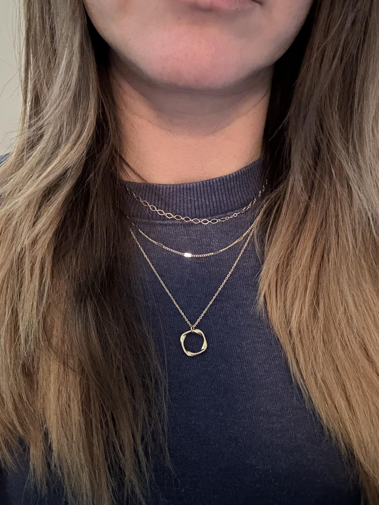 14K Gold Plated Layered Necklaces for Women Trendy, Stackable Dainty Gold Plated Chain Necklace L... | Amazon (US)