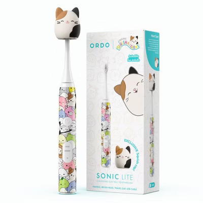 ORDO Sonic Lite Electric Toothbrush - Squishmallows Cam & Squad: Battery Powered, Medium Silicone Bristles | Target