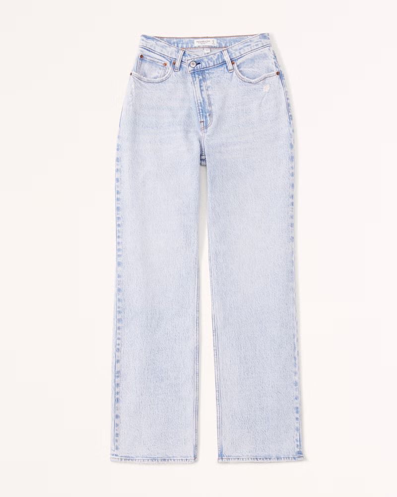 Women's Curve Love High Rise 90s Relaxed Jean | Women's Clearance | Abercrombie.com | Abercrombie & Fitch (US)