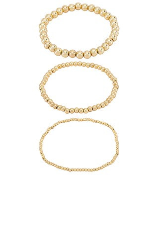 BaubleBar Pisa Bracelet Set of 3 in Gold from Revolve.com | Revolve Clothing (Global)