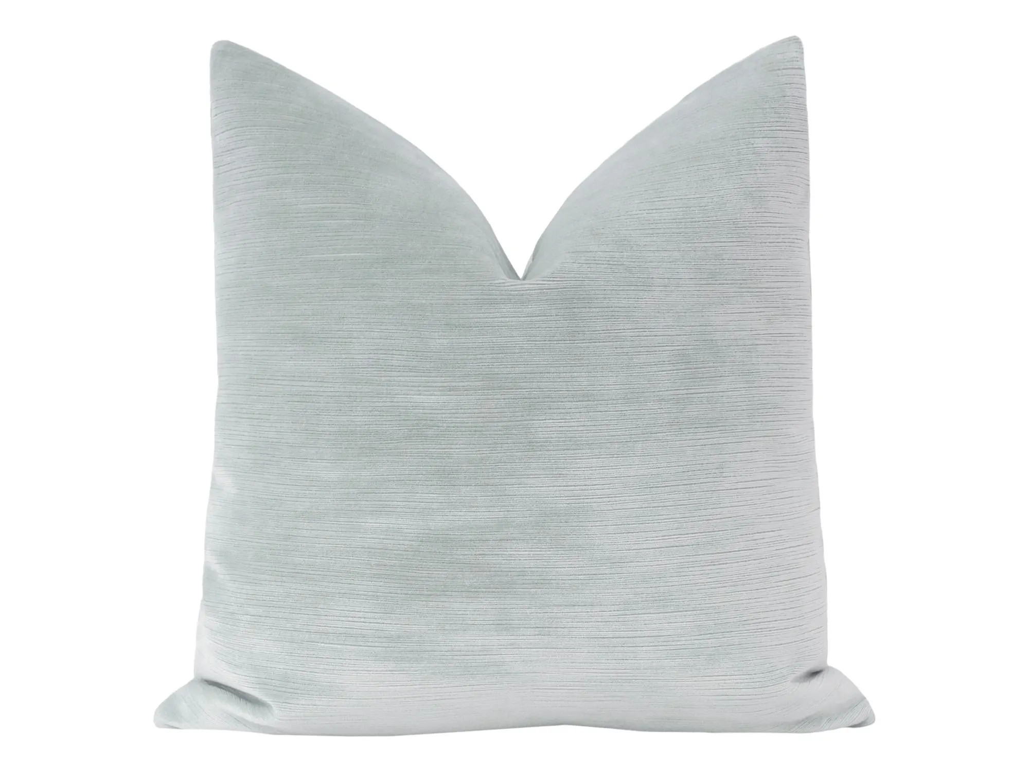 Strie Velvet // Mist Pillow | light blue velvet pillow | striation velvet pillow | velvet pillow | | Etsy (Global)