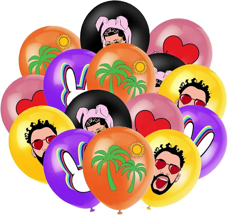 35Pcs The Rapper Theme Party Decorations Balloons Music Party Supplies for Fans Boys Girls Party ... | Amazon (US)