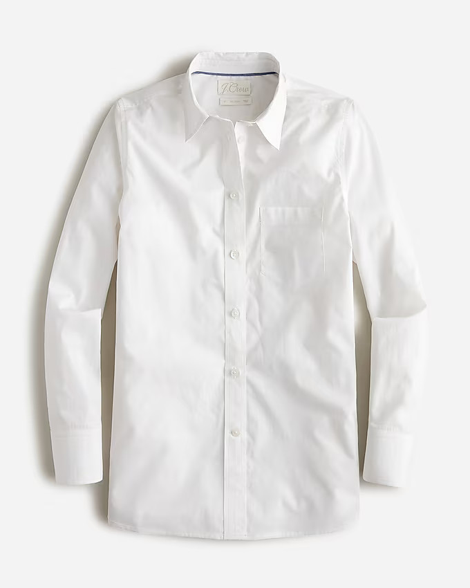 Classic-fit crisp cotton poplin shirt | J. Crew US