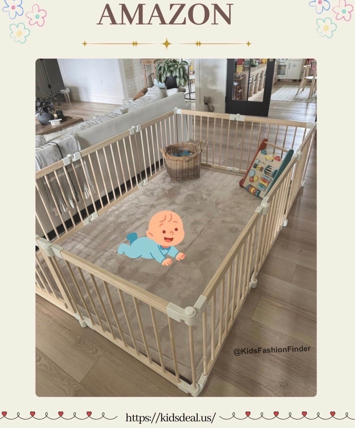 ✨ Safe Playtime, Happy Parents ✨
This playpen is a lifesaver 🙌 

Quick no-tool setup, sturdy wood & soft mesh, and a child-proof gate for total peace of mind 💕 

Perfect size for crawling, playing, or even outdoor fun! 🏡
Folds up easily → great for travel.

💯 Highly recommended for busy parents who need both safety + convenience!

#BabySafe #Playpen #MomLife #ParentingWin #BabyGear #ToddlerLife #BabyMustHaves 

 #LTKFamily

#LTKOver40 #LTKBaby #LTKHome