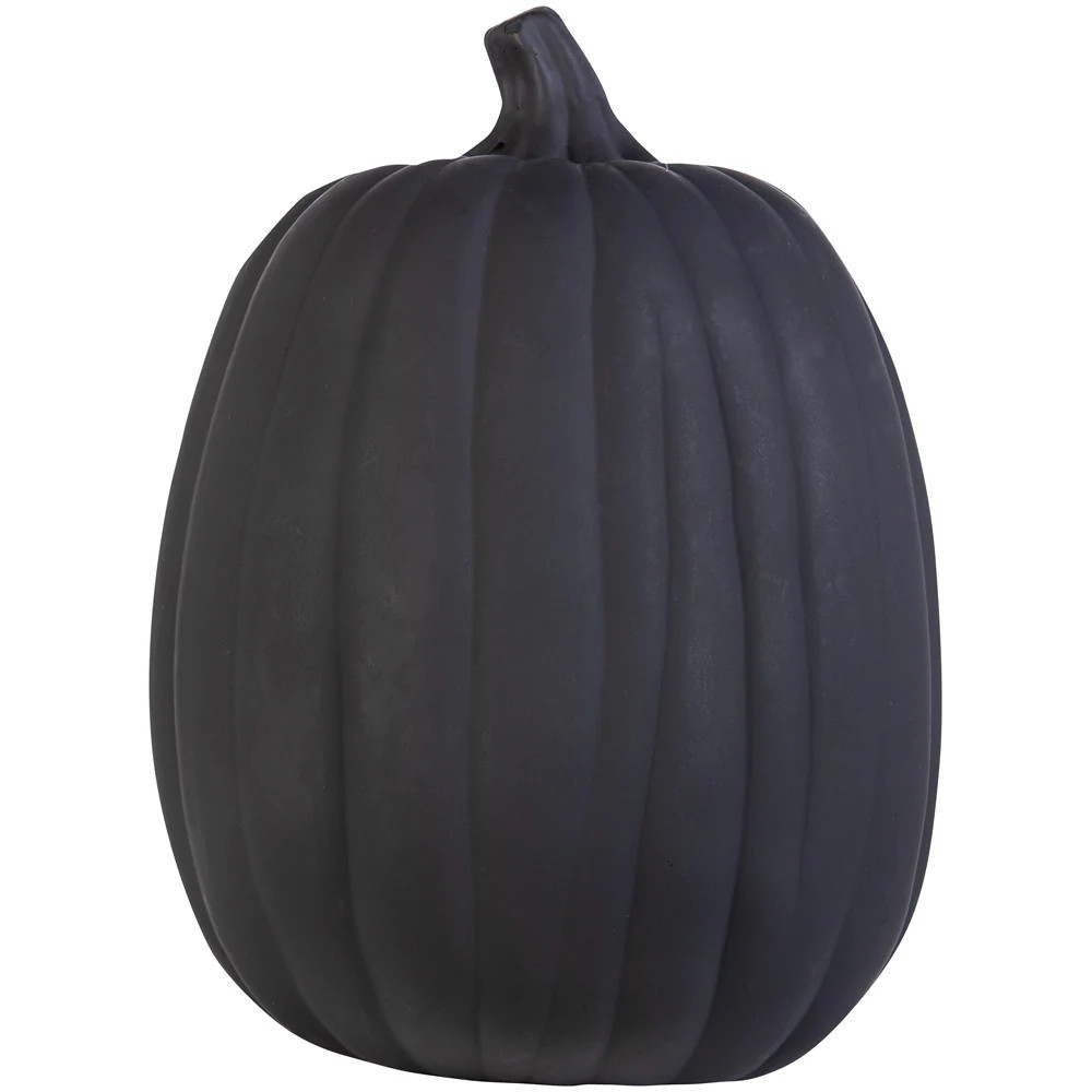 Holiday Living 13-in Carvable Pumpkin in Black | 551697 | Lowe's