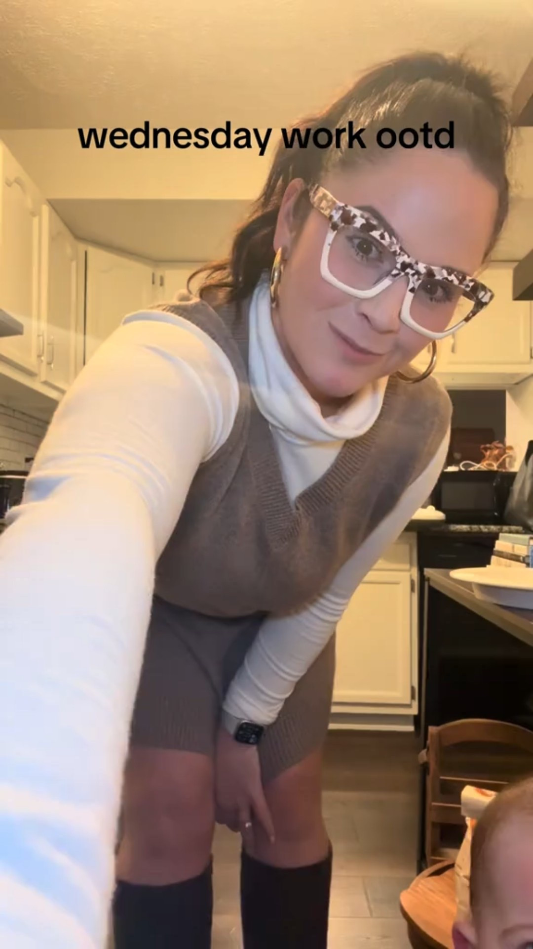 fall outfit, sweater dress, work outfit, gold jewelry 

#LTKSaleAlert #LTKWorkwear #LTKFindsUnder50