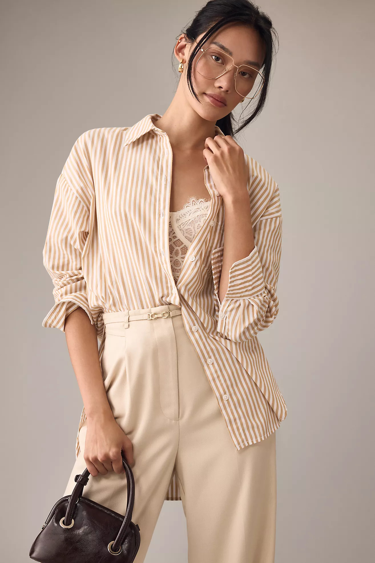 The Bennet Buttondown Shirt by Maeve: Striped Edition | Anthropologie (US)