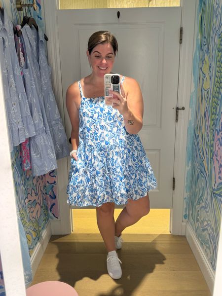 I am going to live in this Lilly dress all summer long! If you live in the south and are prepping your wardrobe for the heat that is coming, this dress is for you! It runs TTS and it is so lightweight it feels like you aren’t wearing anything! 

#LTKMidsize #LTKShoeCrush #LTKStyleTip