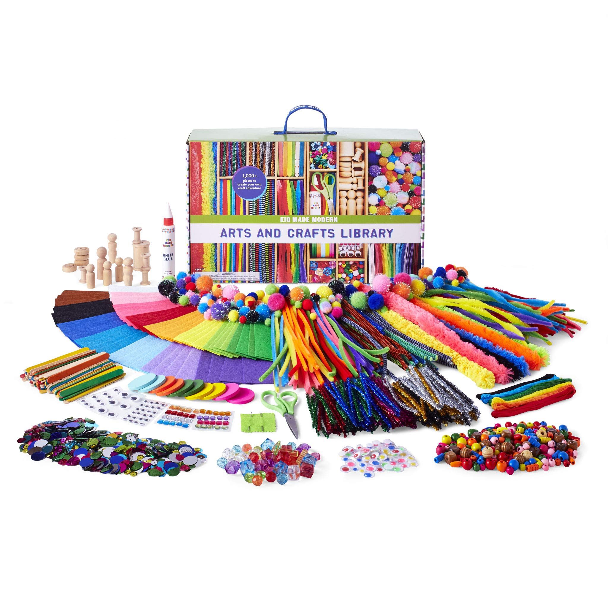 Kid Made Modern Arts and Crafts Supply Library - Coloring Arts and Crafts Kit | Amazon (US)