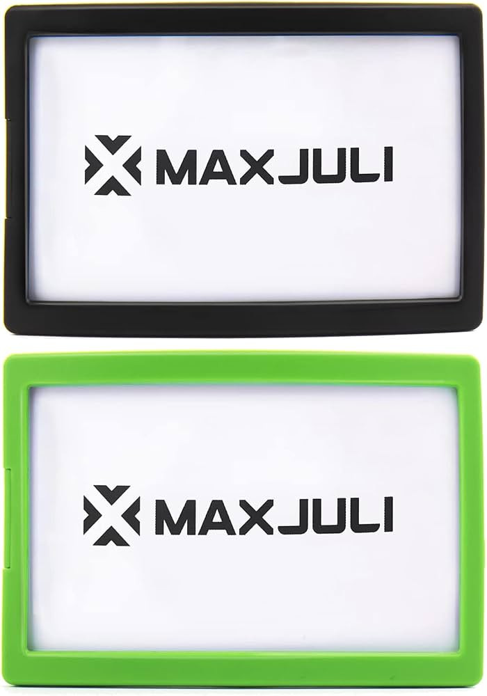 MAXJULI Ski Goggles Pass Holder 2 Pack (Black-+Green-) | Amazon (US)