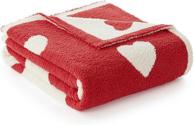Snuggle Sac Love Throw Blanket Valentine's Day Blanket for Couch, Lux Microfiber Super Soft Warm ... | Amazon (US)