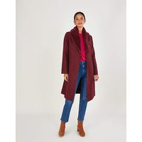 Monsoon Rufus Fur Collar Belted Coat | Simply Be (UK)