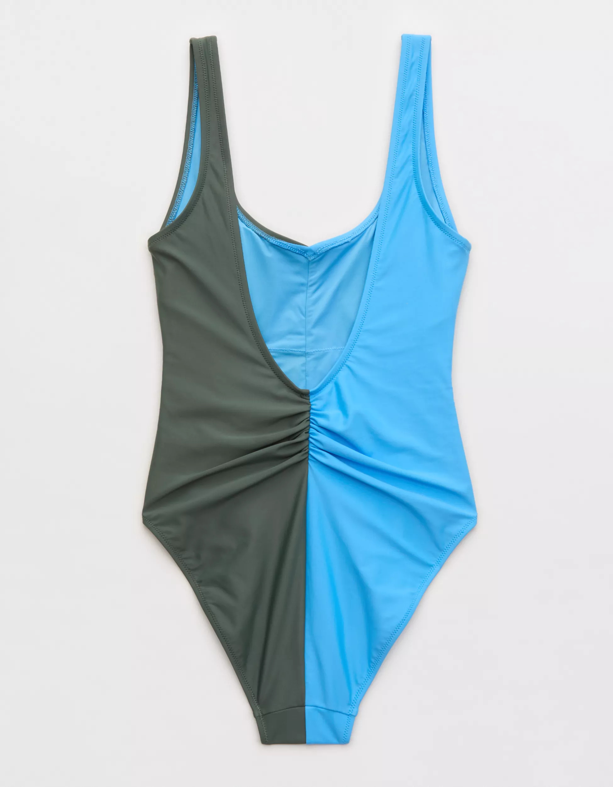 Aerie Ruched Full Coverage One Piece Swimsuit | American Eagle Outfitters (US & CA)