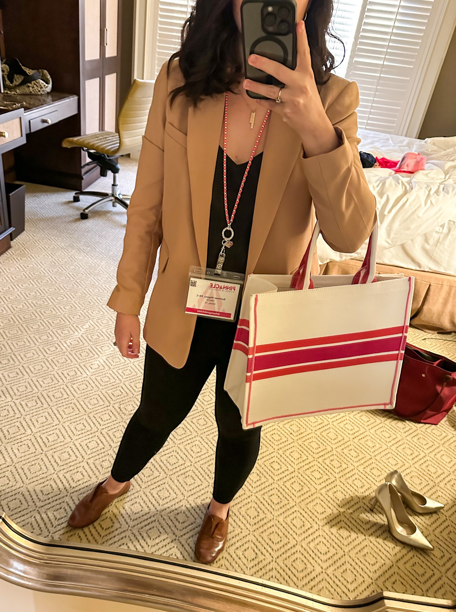 Pinnacle conference conference day outfit! Love the petite sizing on this blazer and the perfect fitting petite ankle dress pant!

#LTKworkwear