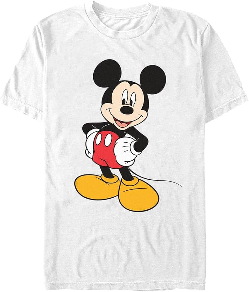 Disney Men's Classic Mickey Mouse Full Size Graphic Short Sleeve T-Shirt | Amazon (US)