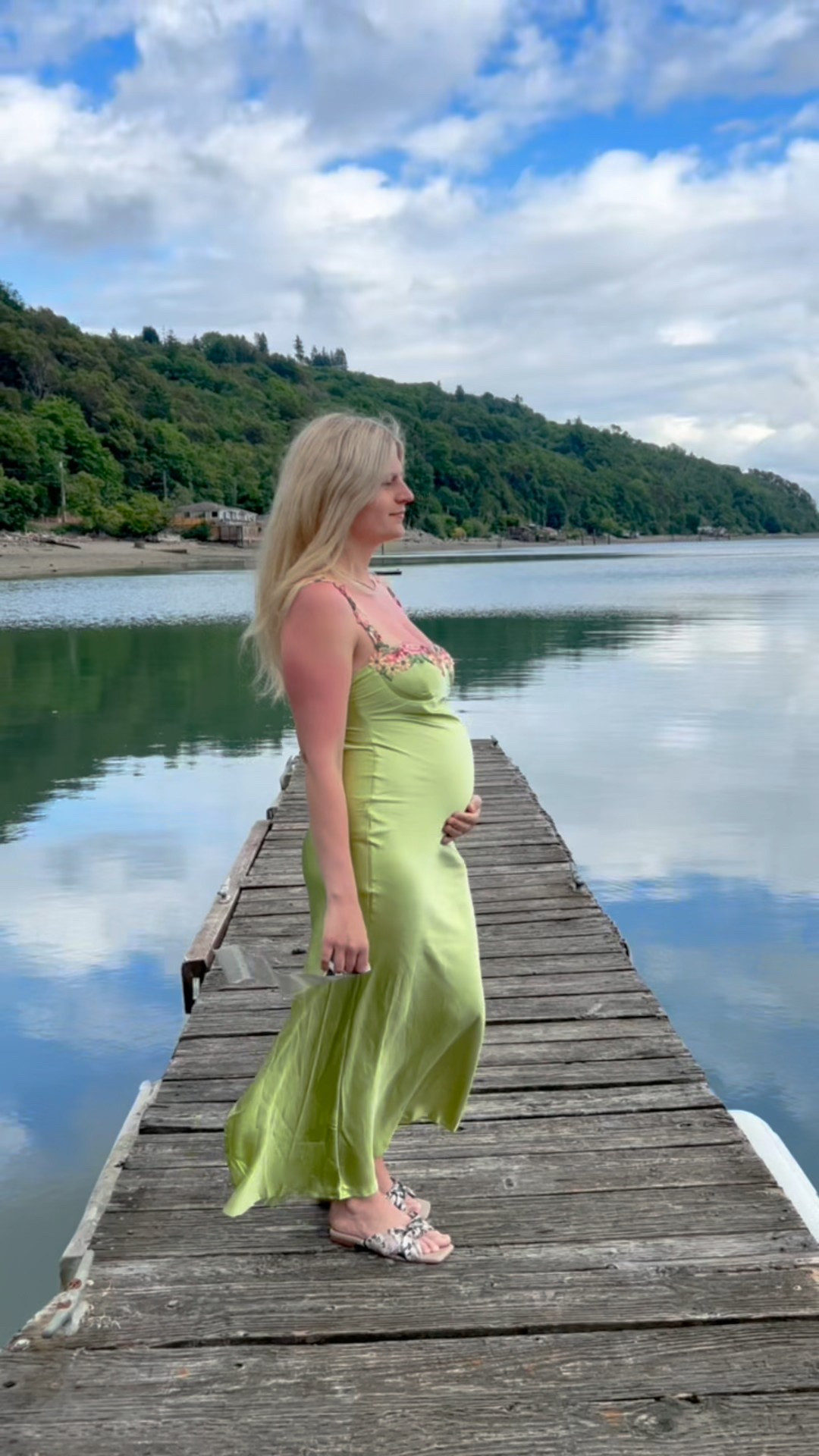on sale for Amazon prime day, loving this dress for summer weddings, baby announcements, bridal or baby showers🦋 

wearing size S but would size up for pregnancy 

#LTKBump #LTKWedding #LTKFindsUnder50