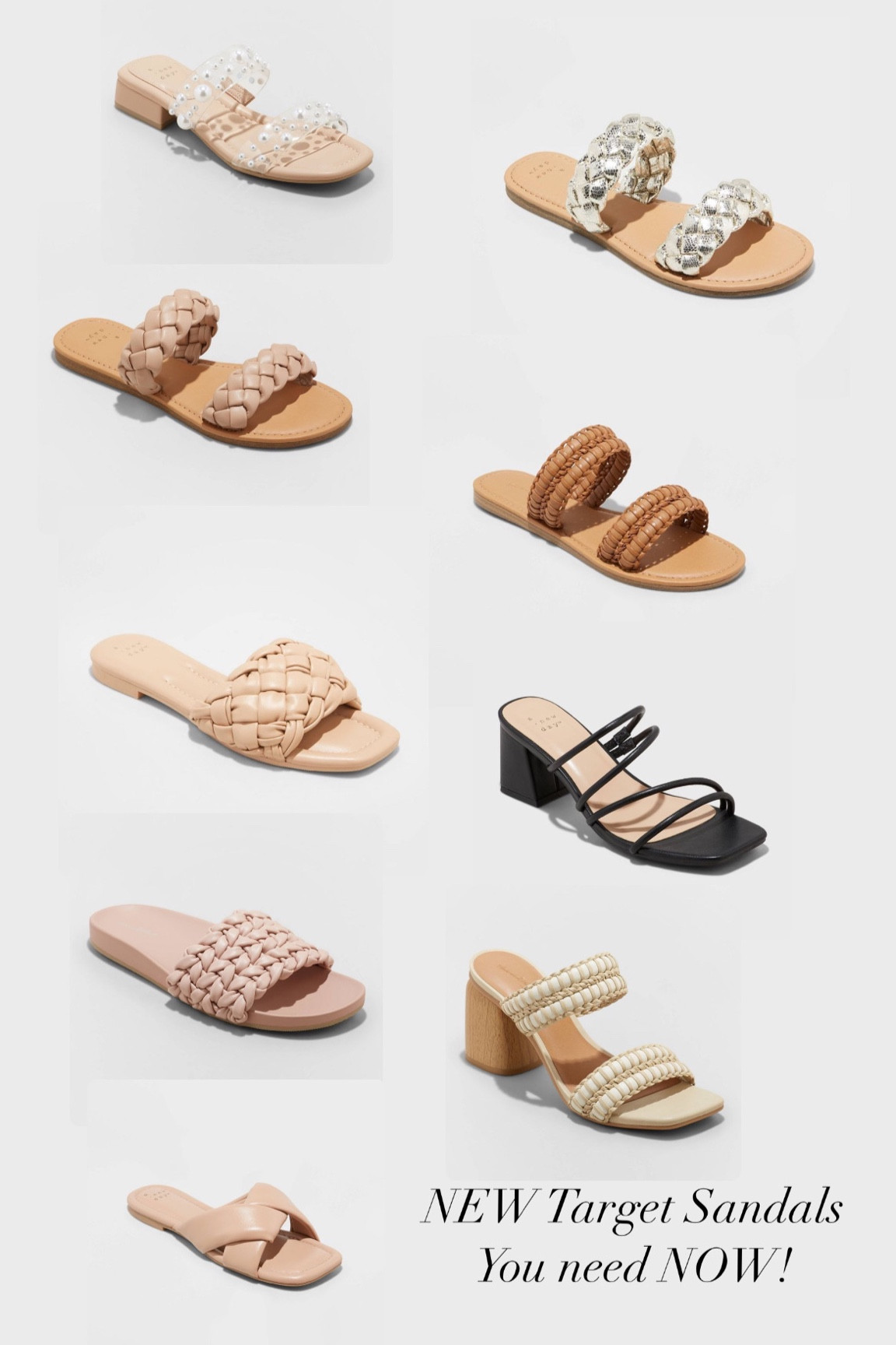 NEW Target Sandals You Need NOW!! 

#LTKunder50 #LTKFind #LTKshoecrush