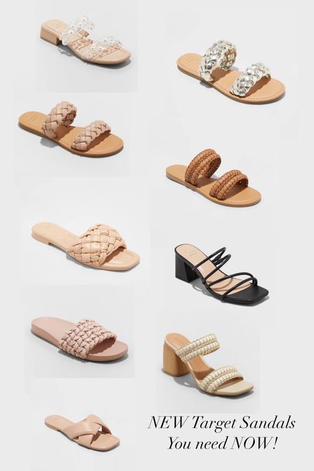 NEW Target Sandals You Need NOW!! 

#LTKunder50 #LTKFind #LTKshoecrush