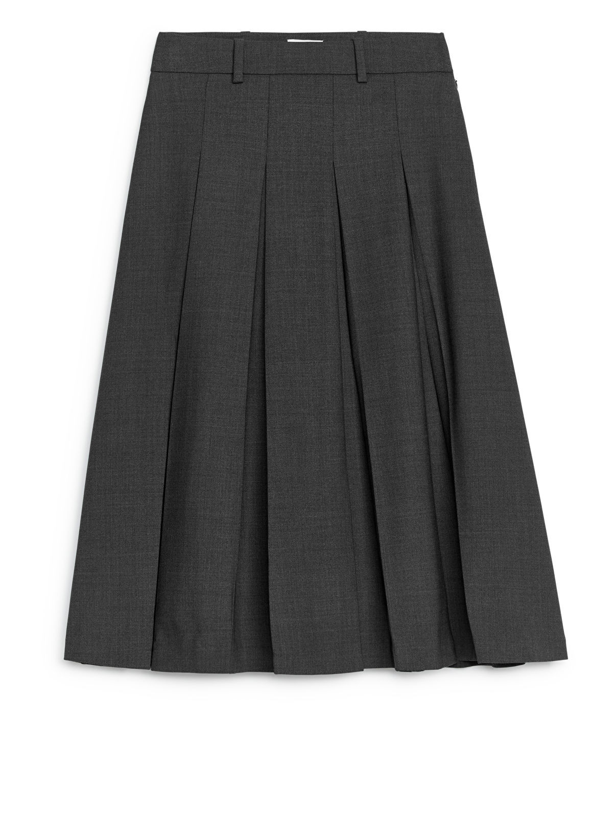 Pleated Wool Blend Skirt | ARKET (EU)