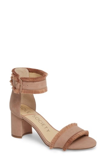 Women's Sole Society Helgah Fringe Sandal, Size 5 M - Pink | Nordstrom