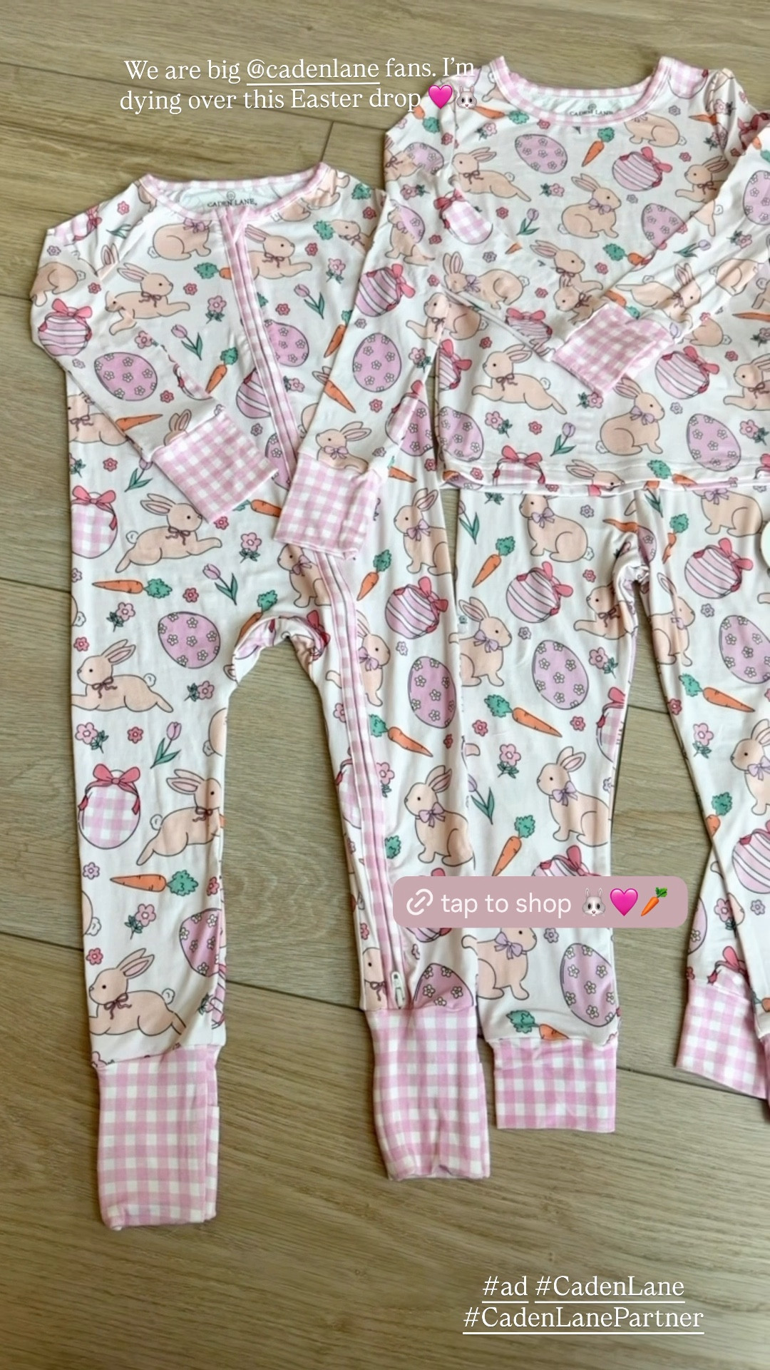Cutest and softest Easter pajamas! 🐰🩷🥕Use my code: VANH for 20% off! 
We love @cadenlane so much!

#LTKSeasonal #LTKBaby #LTKKids