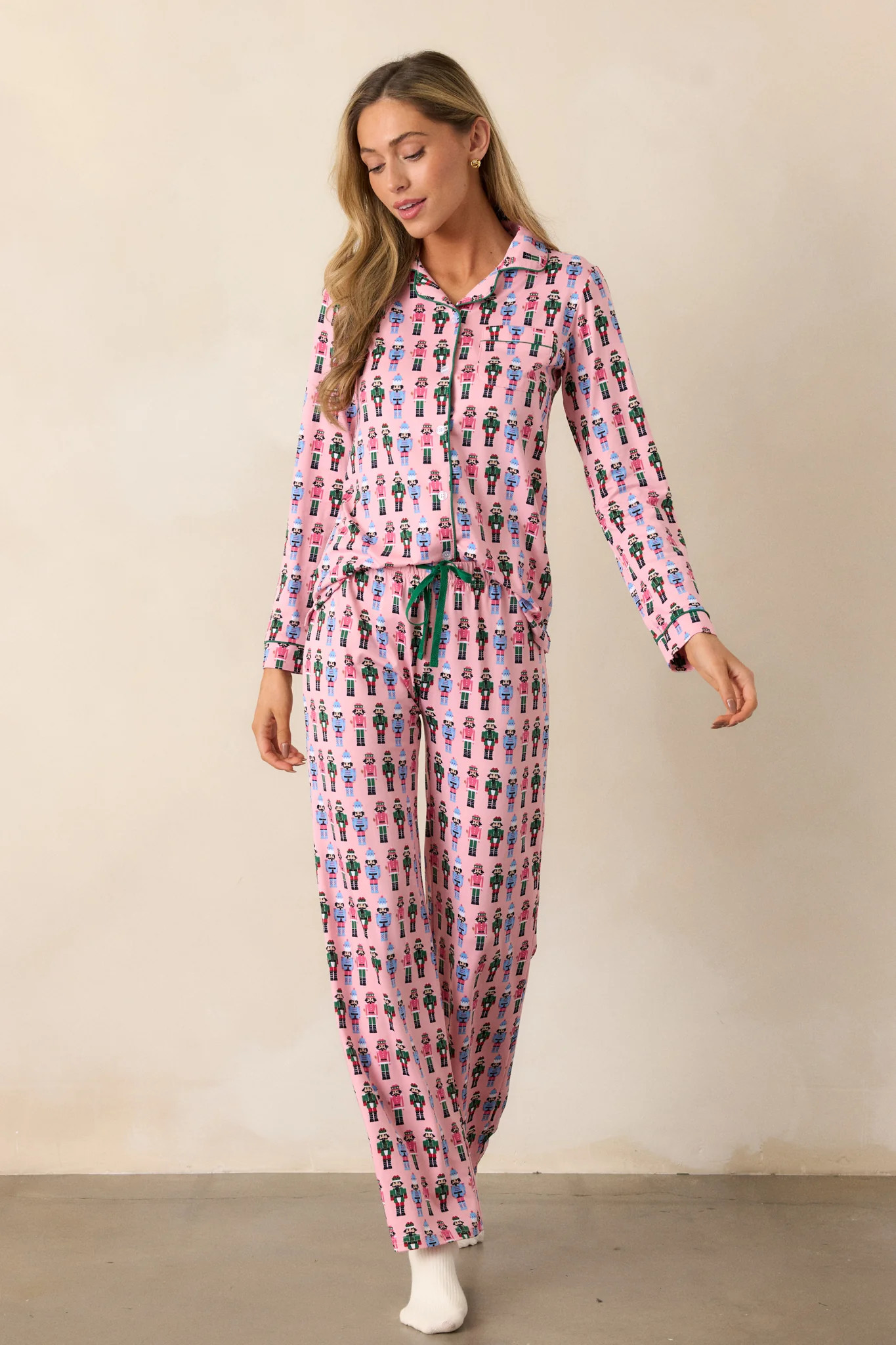 Journey to the Land of Sweets Pink Pajama Pants | Red Dress