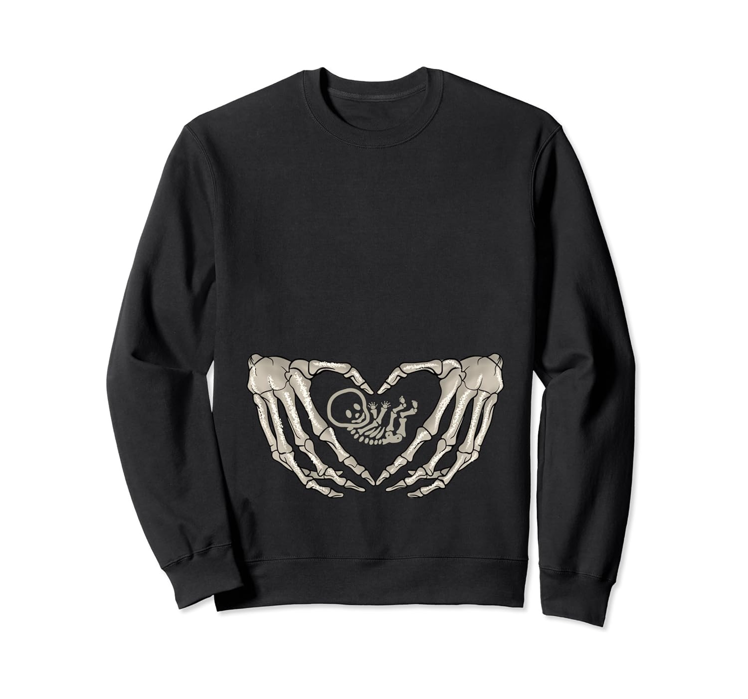 Skeleton Baby Pregnant Xray Skeleton baby Mom Halloween Sweatshirt | Amazon (US)