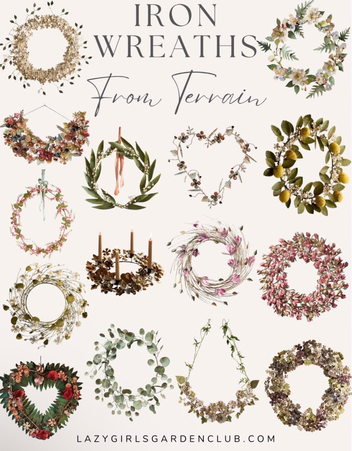 Gorgeous iron wreaths from Terrain!

Winter garden decor, paring decor, gardening decorations, indoor decor, winter florals, winter wreaths, iron decor

#LTKHome #LTKStyleTip #LTKSeasonal