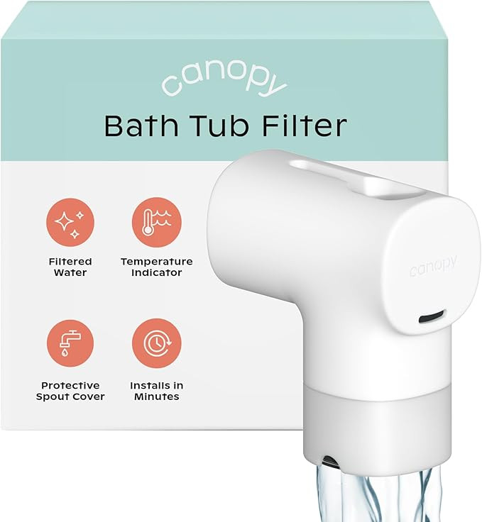 Canopy Baby Bath Tub Filter – Gentler Water Filtration for Delicate Skin | Reduces Chlorine & I... | Amazon (US)