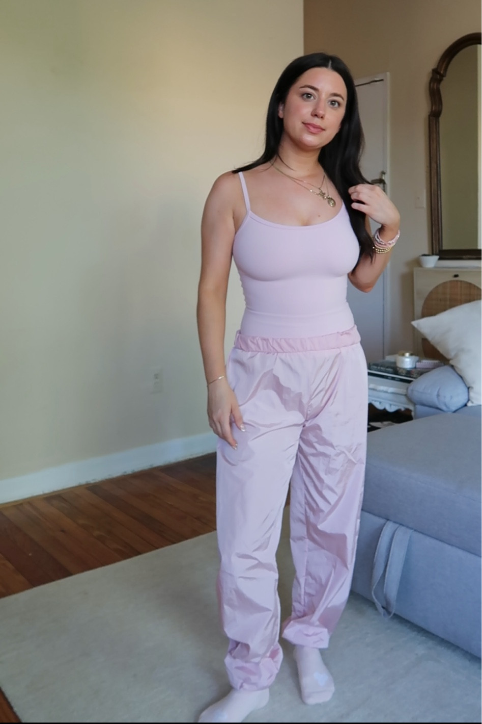 Aritzia Cupid pink 🩰🎀 XS in the top and 2xs in the pants

#LTKFindsUnder100 #LTKFitness #LTKActive