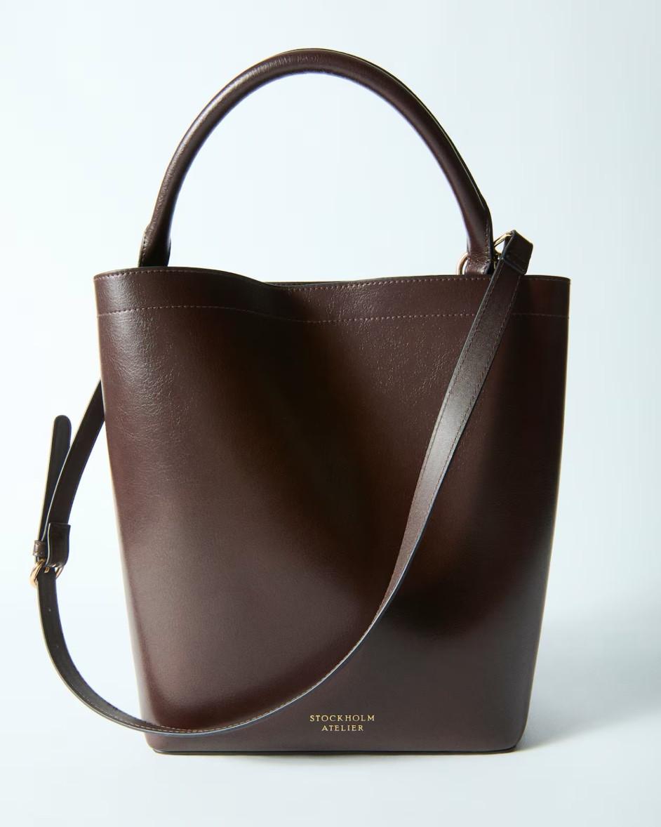 Brown faux leather crossbody bucket bag

#LTKSeasonal