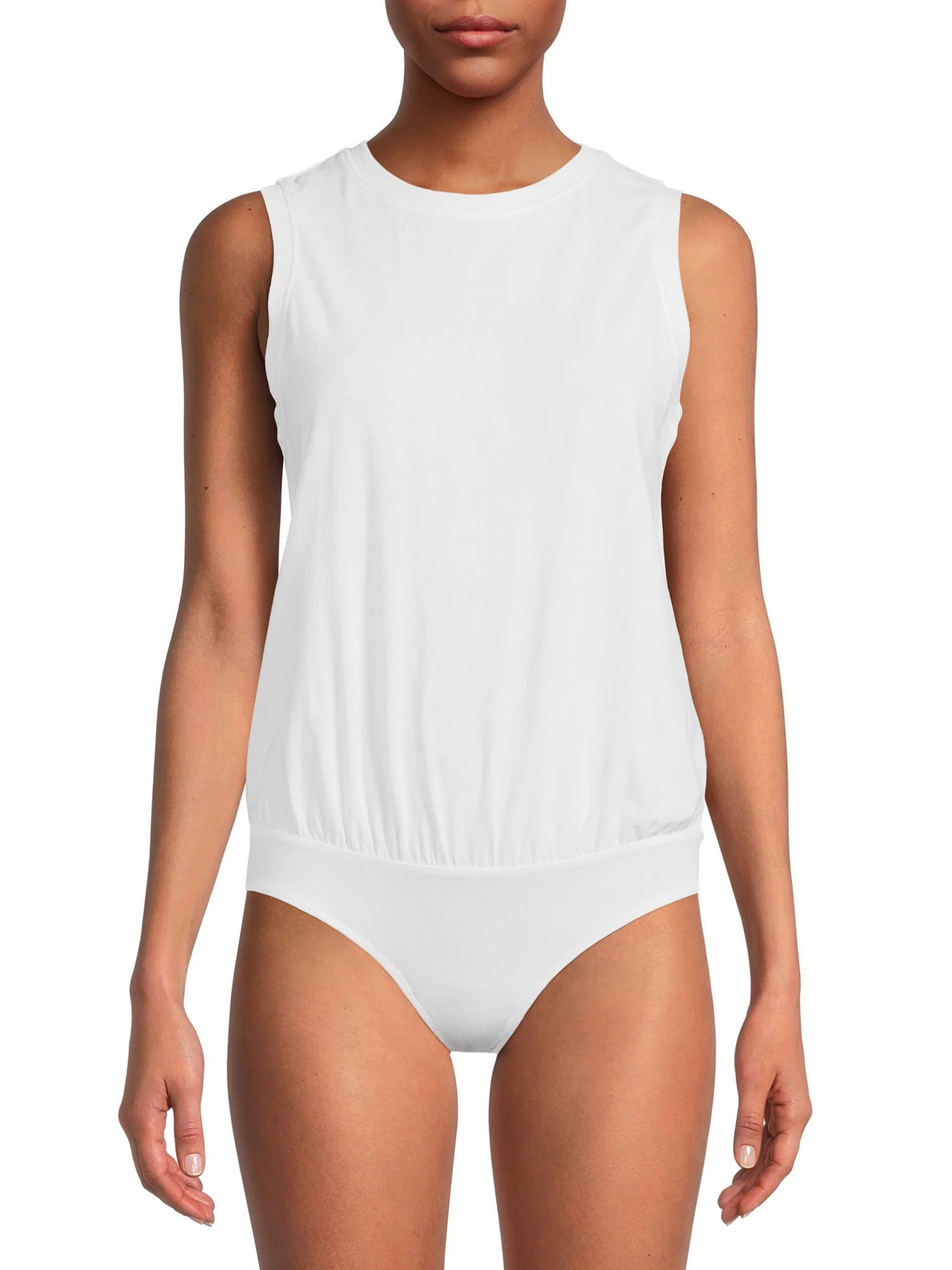 Time and Tru Women's Muscle Tank Bodysuit - Walmart.com | Walmart (US)