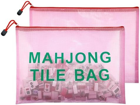 2Pack Mahjong Tile Bag, Case for American Mah jong Set, Mahjong Gifts Accessories, Card Holder Bo... | Amazon (US)