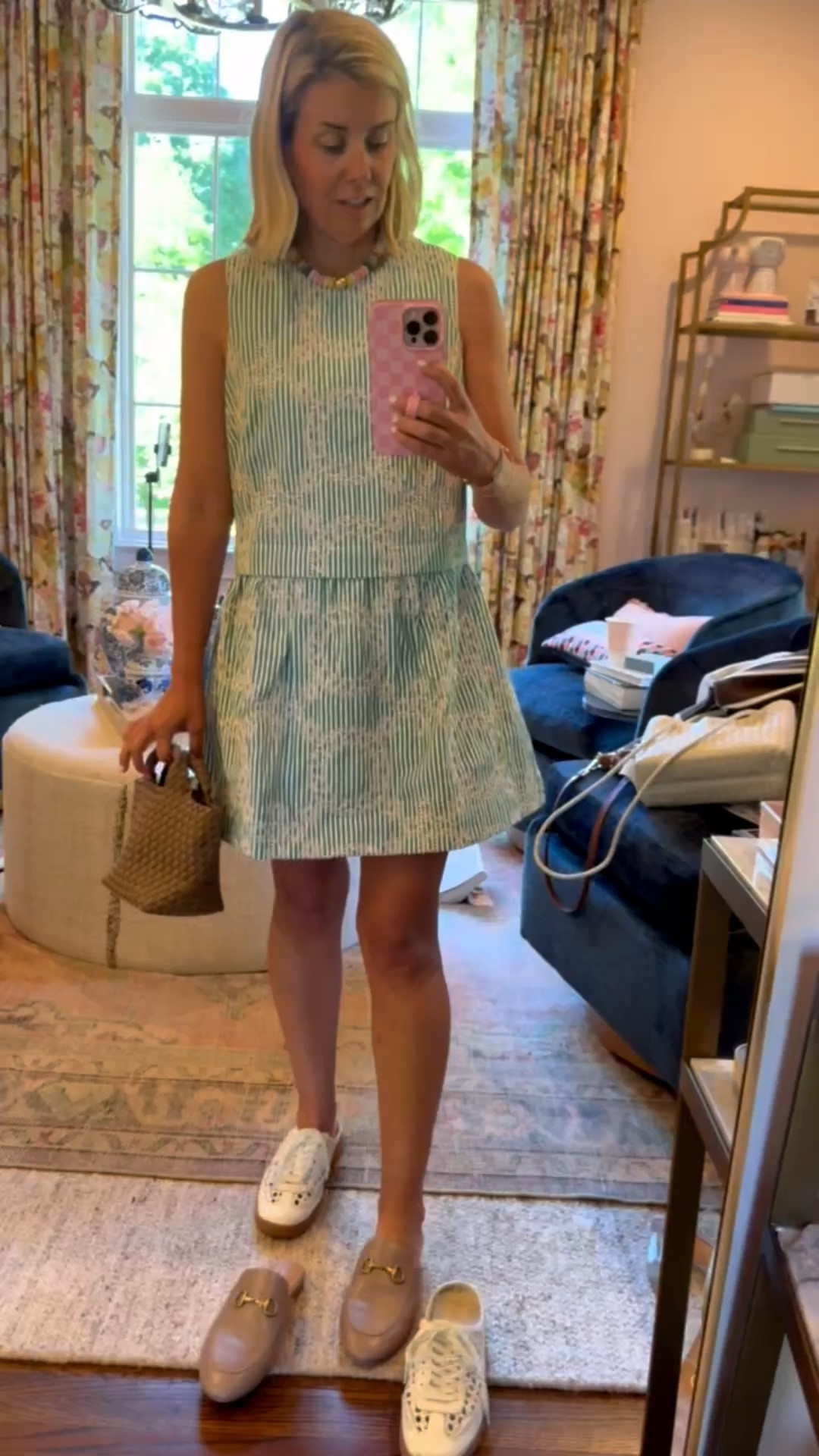 Y’all help me pick which shoe to wear with this fabulous dress! ￼
Dress - small
Shoes - 8 tts 
*code MIXANDMATCH at Erin McDermott 25% off 
*code mixandmatchmadness at Loopy
*code Catherine20 at A+B￼

#LTKdayinmylife #LTKstorytime #LTKSeasonal