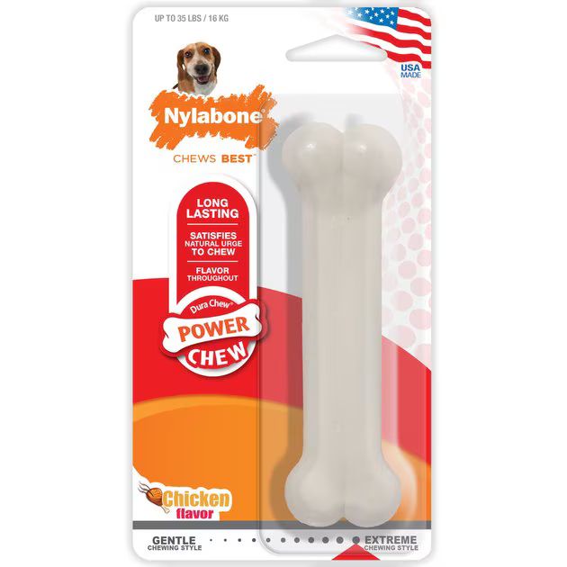 Nylabone DuraChew Chicken Flavor Bone Dog Toy | Chewy.com