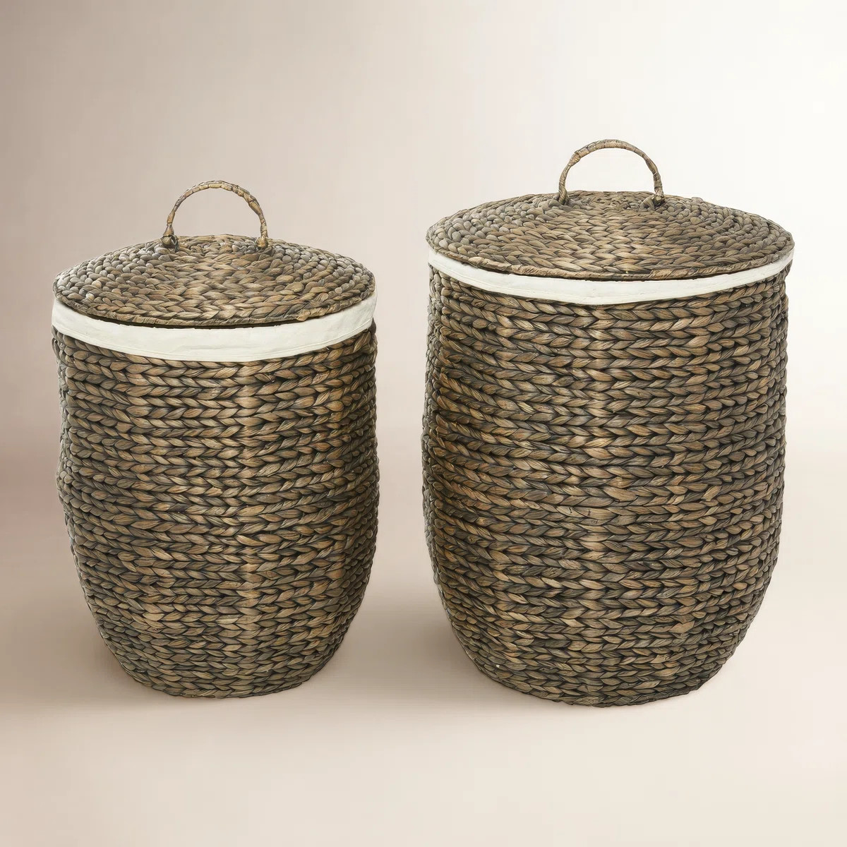 Seagrass Handmade Decorative and Functional Storage Basket with Liner and Matching Tops | Wayfair North America