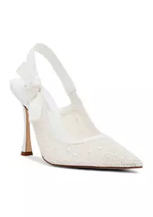Bri Pearl Bow Slingback Heels | Belk