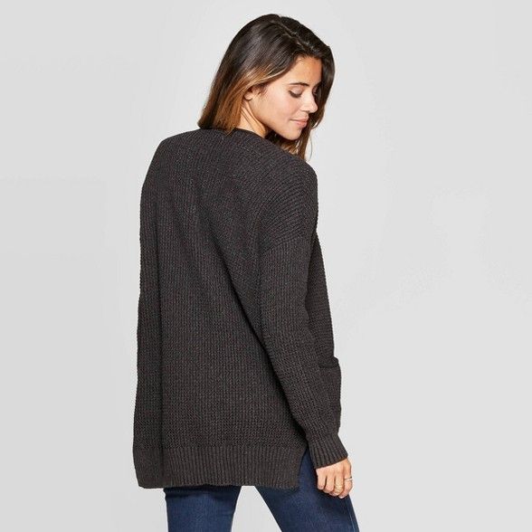 Women's Long Sleeve Open Layering Sweater with Side Slits - Universal Thread™ | Target