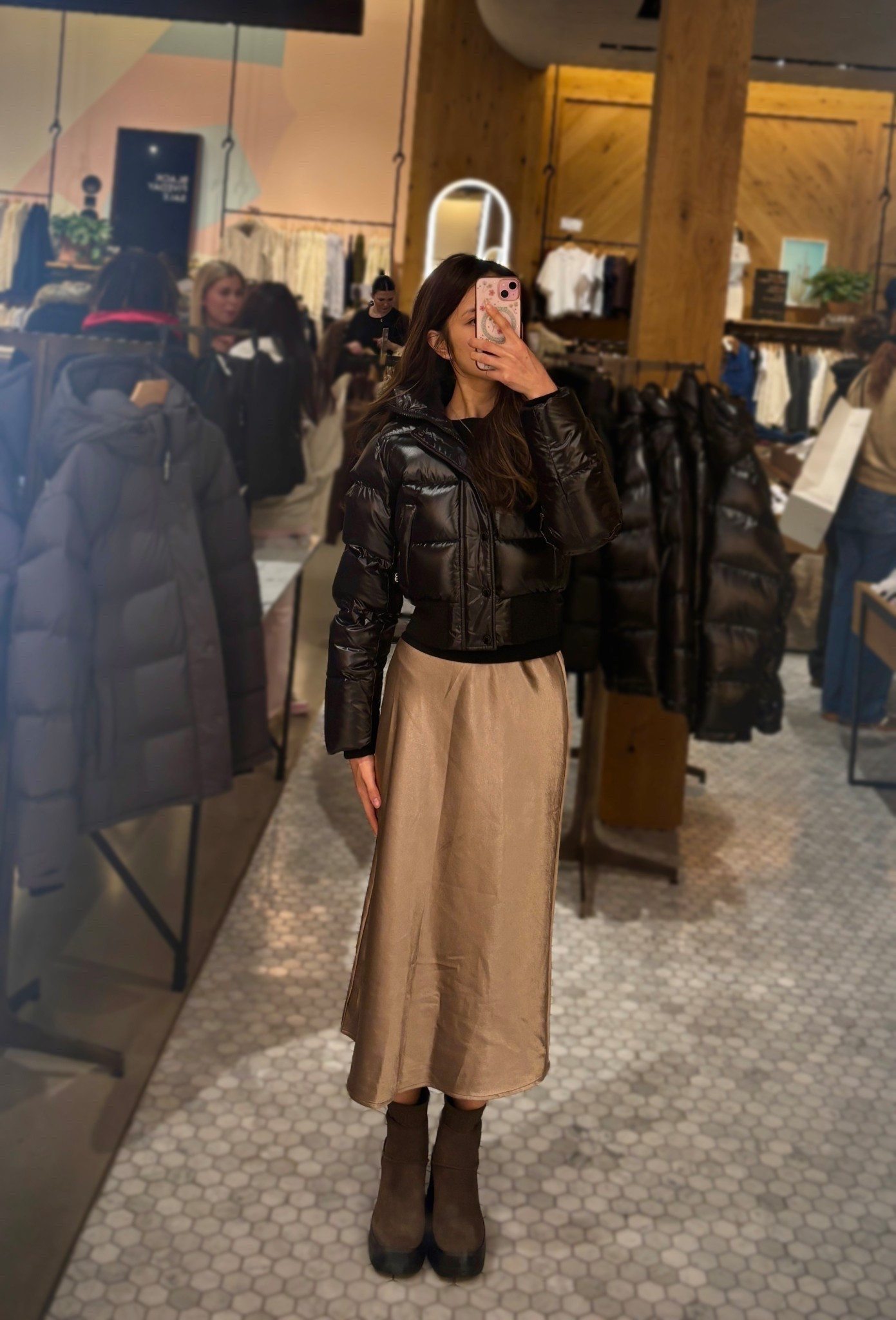 Stay warm in this super cute super puff (chalet version with faux fur trim!) and a maxi skirt! The maxi skirt is double lined and super comfortable  

#LTKSaleAlert #LTKPetite #LTKSeasonal