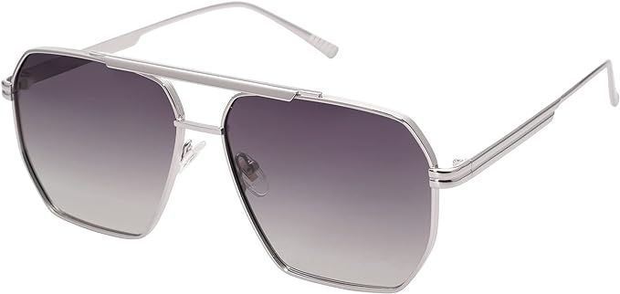 SOJOS Retro Oversized Aviator Polarized Sunglasses for Women Men Vintage Shades UV400 Classic Lar... | Amazon (US)
