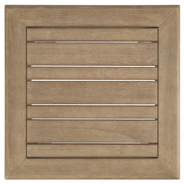 Signature Design by Ashley - Gerianne Outdoor End Table - Contemporary - Eucalyptus Wood - Grayis... | Walmart (CA)