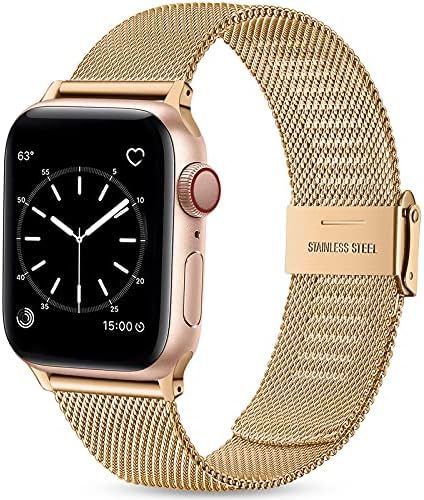 Wepro Straps Compatible with Apple Watch Strap 41mm 40mm 38mm for Women/Men, Classic Mesh Busines... | Amazon (UK)