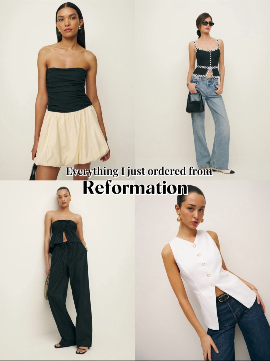 Reformation can’t come for me with targeted ads anymore because I’ve already ordered everything 🤣 jokes aside, Ref has been killing it this spring, so wanted to share what I’ve ordered recently! 