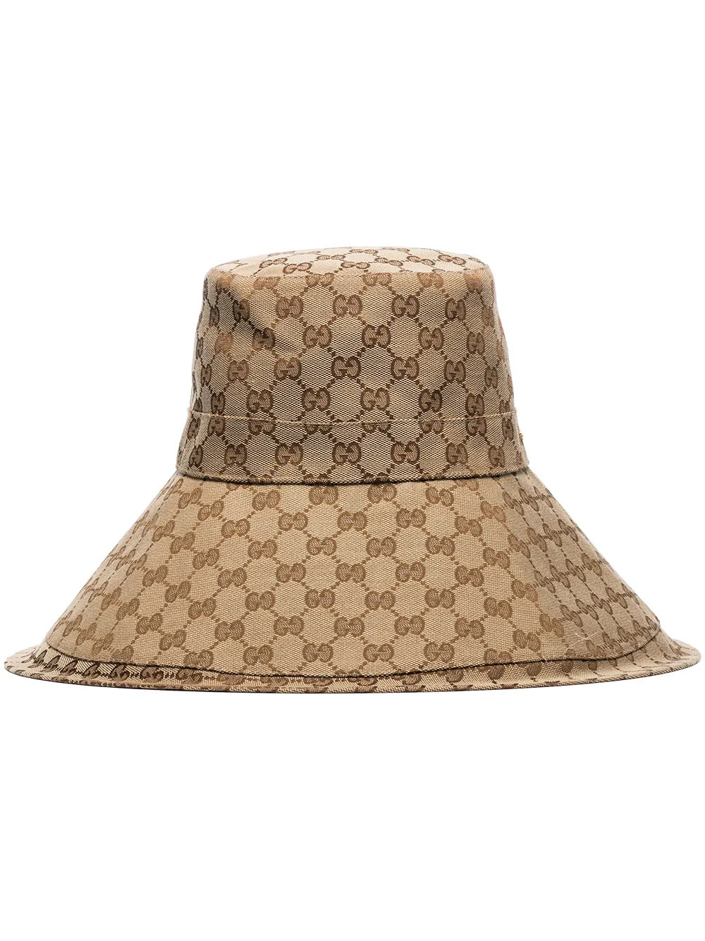 Gucci GG Supreme wide-brim Hat - Farfetch | Farfetch Global