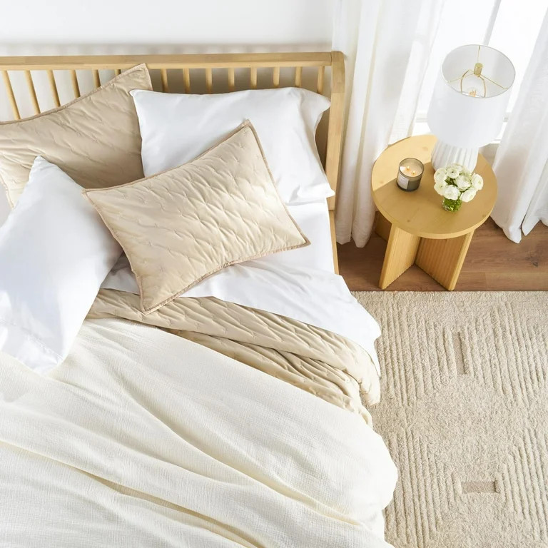 Better Homes & Gardens 3-Piece Cream Gauze Comforter Set, Adult King | Walmart (US)