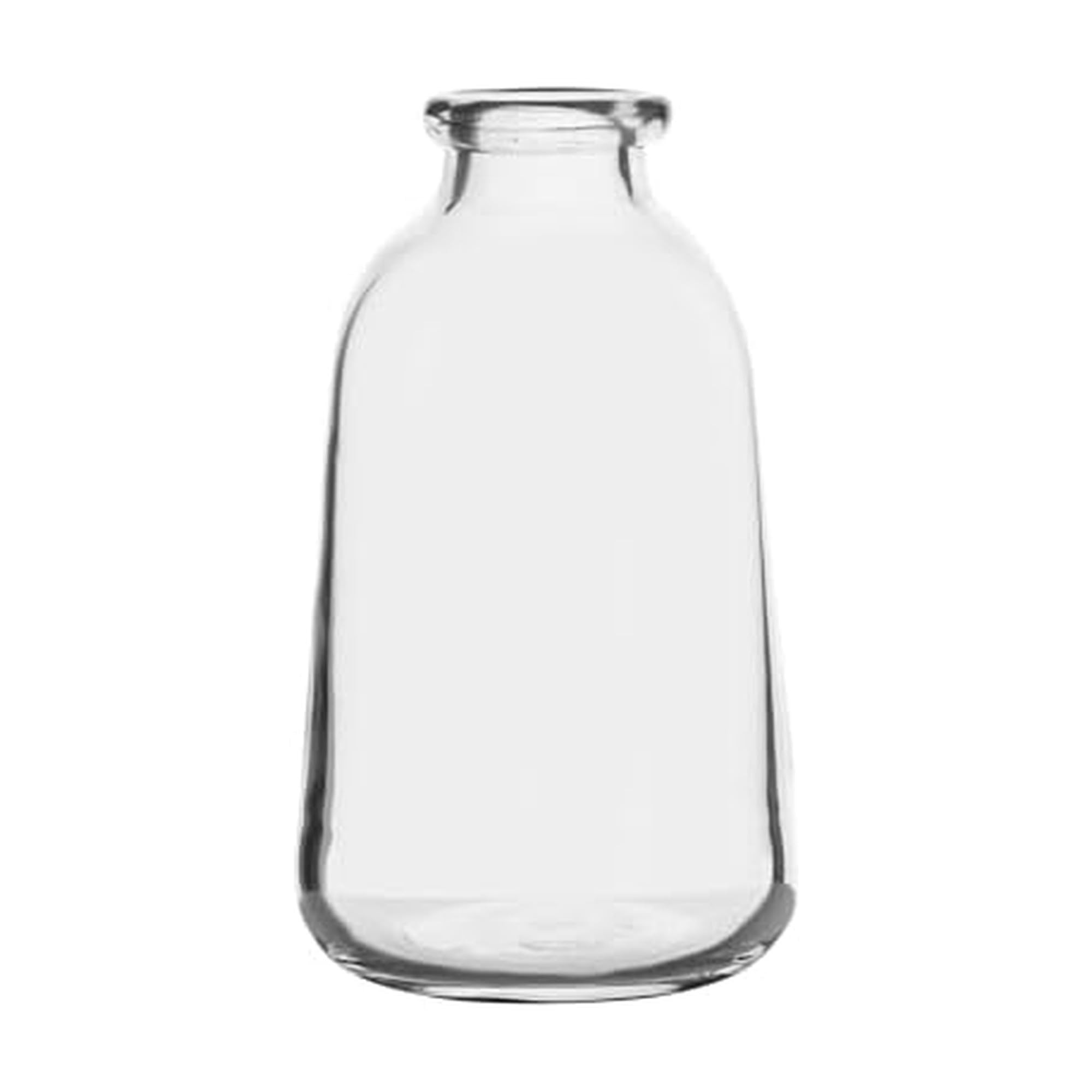 Elements Clear Glass Milk Bottle Vase, Farmhouse Style Decorative Accent for Dried or Faux Flower... | Amazon (US)